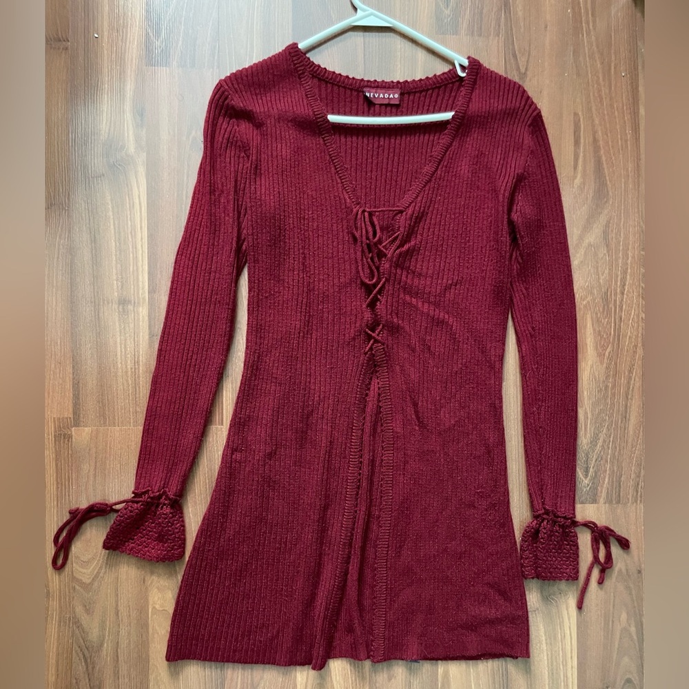 Nevada Deep Red Cardigan